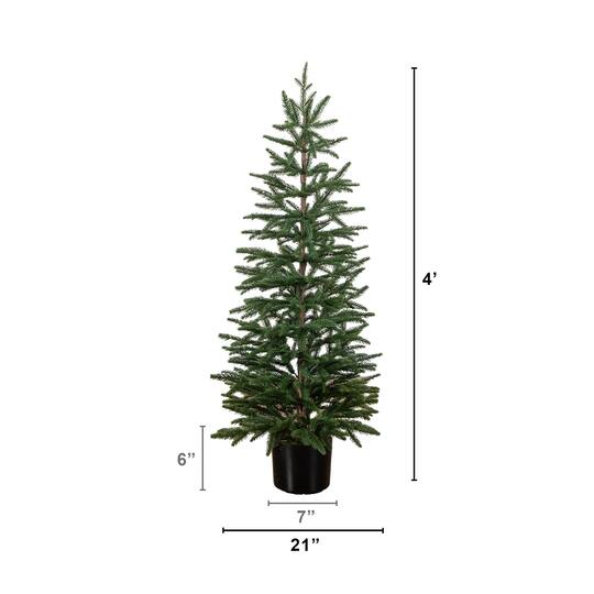 4ft. Pre-Lit Artificial Christmas Tree, Warm White LED Lights